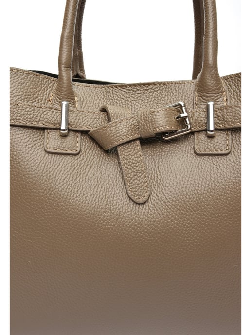 Anna Luchini Beige Rindsledertasche - Image 3