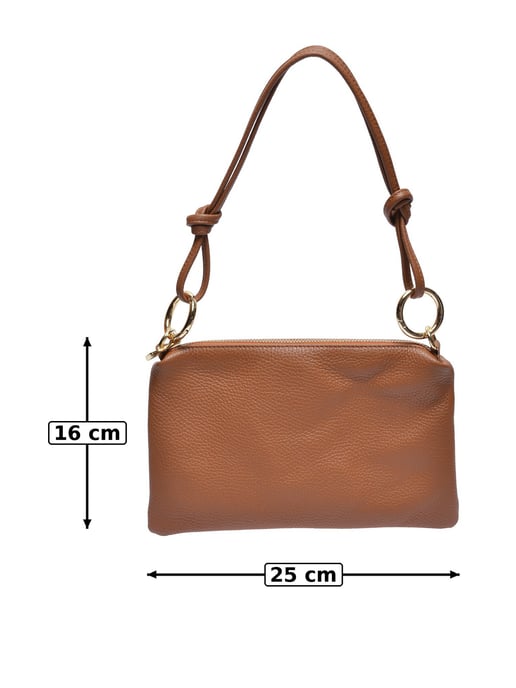 Anna Luchini Braun Rindsledertasche - Image 5