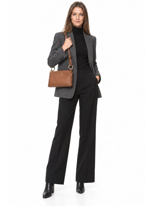 Anna Luchini Braun Rindsledertasche - Image 6