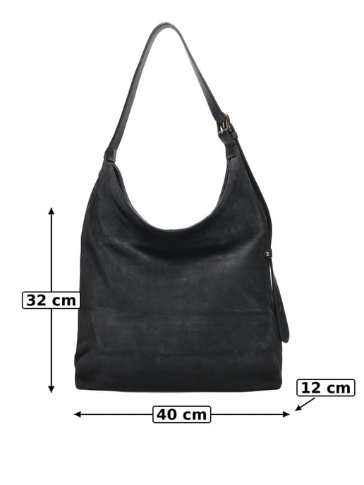 Luisa Vannini Schwarz Rindsledertasche - Image 5