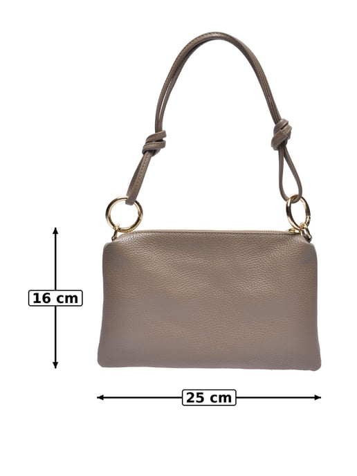 Anna Luchini Beige Rindsledertasche - Image 5