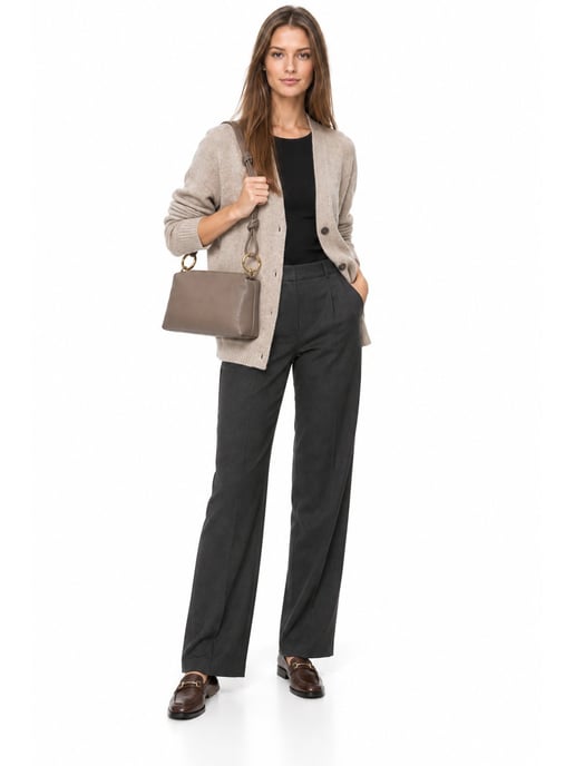 Anna Luchini Beige Rindsledertasche - Image 6