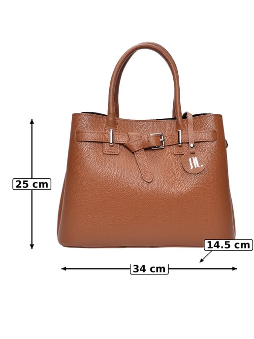 Anna Luchini Braun Rindsledertasche - Image 6