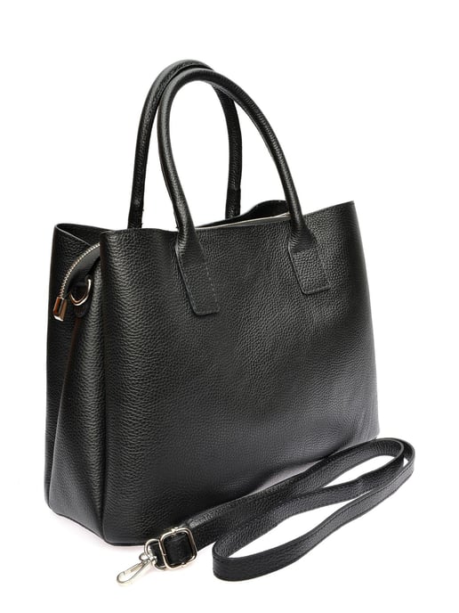 Anna Luchini Schwarz Rindsledertasche - Image 2