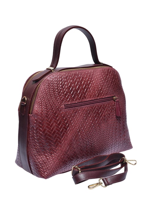 Isabella Rhea Weinfarbe Rindsledertasche - Image 2