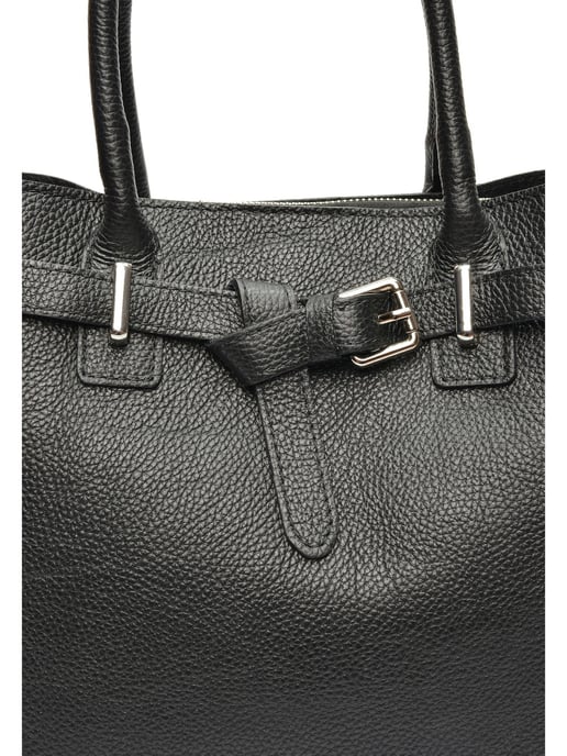 Anna Luchini Schwarz Rindsledertasche - Image 3