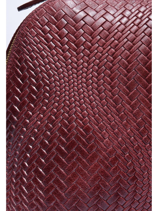 Isabella Rhea Weinfarbe Rindsledertasche - Image 3