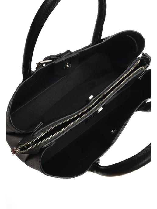 Anna Luchini Schwarz Rindsledertasche - Image 4