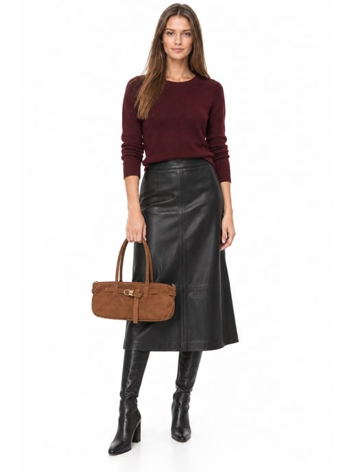 Luisa Vannini COGNAC Rindsledertasche - Image 6