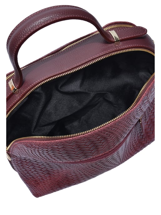Isabella Rhea Weinfarbe Rindsledertasche - Image 4