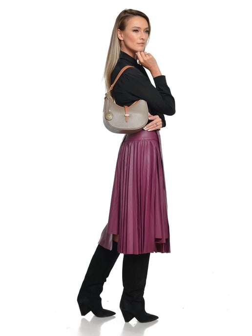 Roberta M Beige Rindsledertasche - Image 5