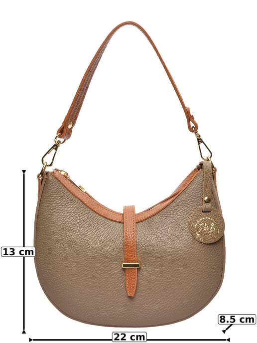 Roberta M Beige Rindsledertasche - Image 6