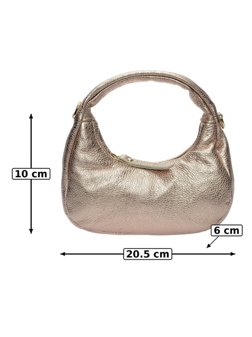 Anna Luchini Bronze Rindsledertasche - Image 5