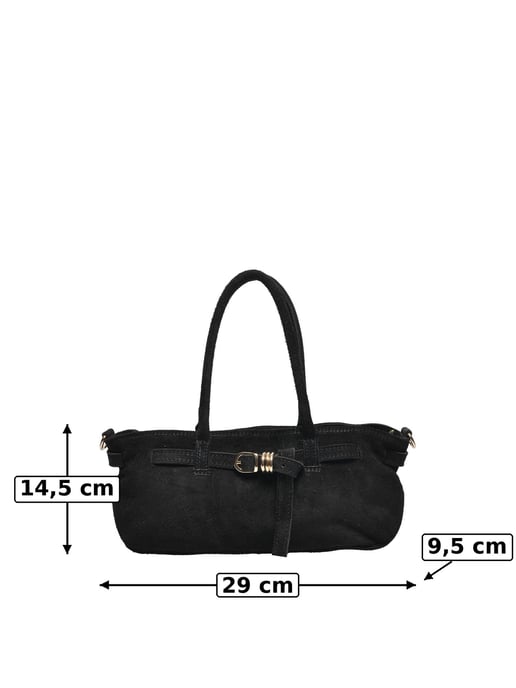 Luisa Vannini SCHWARZ Rindsledertasche - Image 5