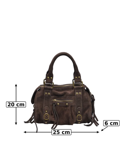 Luisa Vannini Zweifarbig Rindsledertasche - Image 5