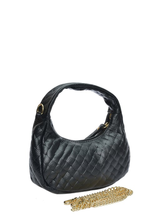 Anna Luchini Schwarz Rindsledertasche - Image 2