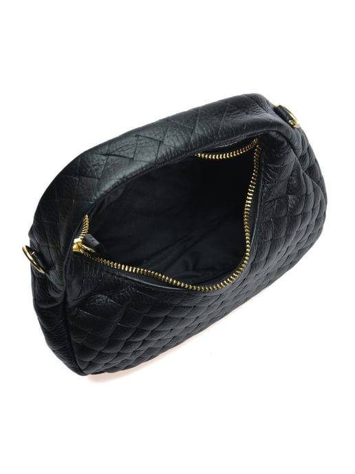 Anna Luchini Schwarz Rindsledertasche - Image 4