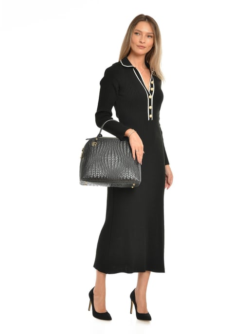 Isabella Rhea Schwarz Rindsledertasche - Image 5