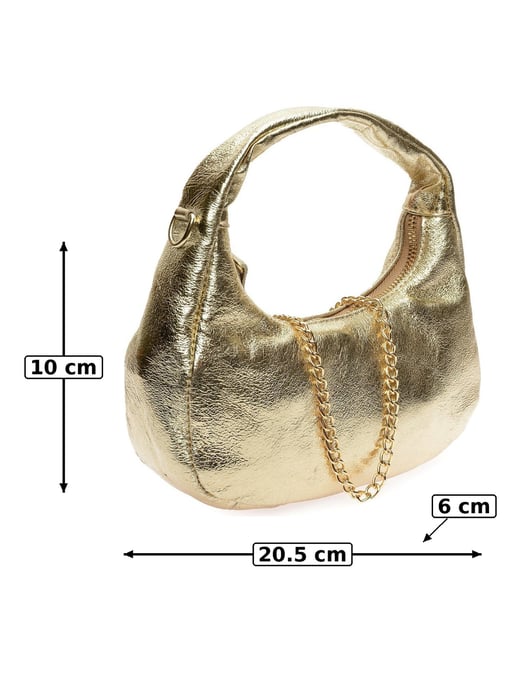 Anna Luchini Gold Rindsledertasche - Image 5