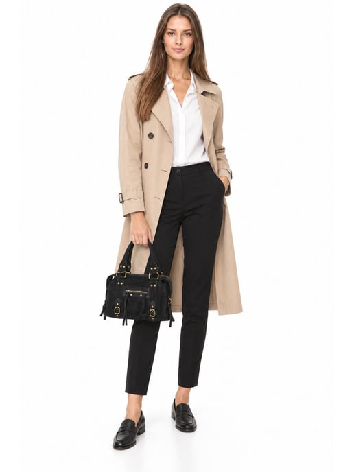 Luisa Vannini SCHWARZ Rindsledertasche - Image 6