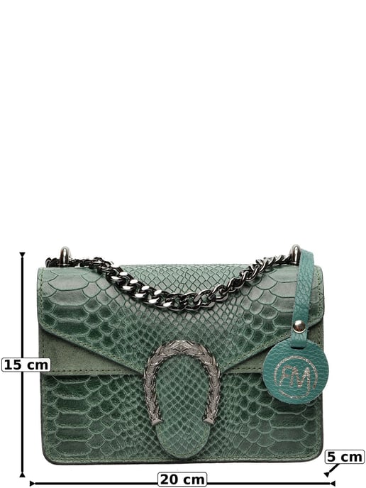 Roberta M Grün Rindsledertasche - Image 6
