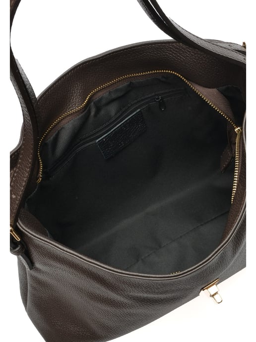 Anna Luchini Kastanienbraun Rindsledertasche - Image 4