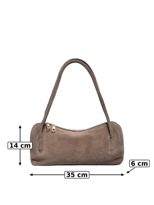 Luisa Vannini Beige Rindsledertasche - Image 5