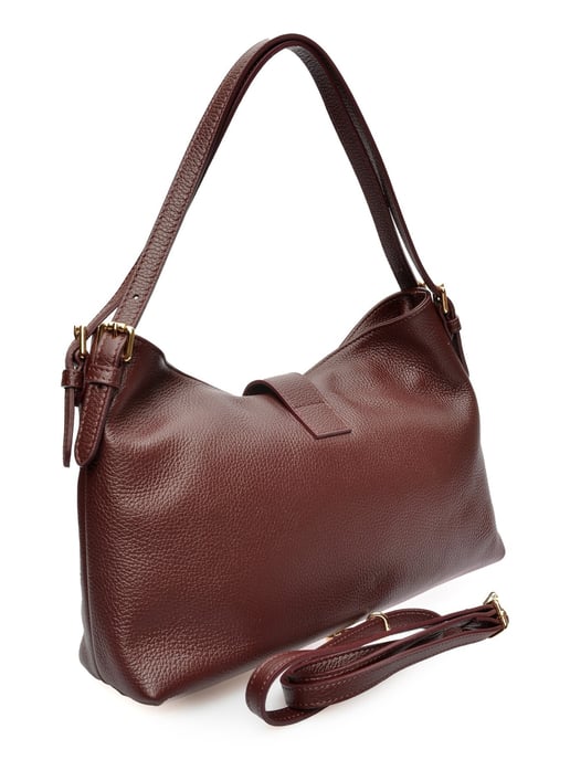 Anna Luchini Weinfarbe Rindsledertasche - Image 2