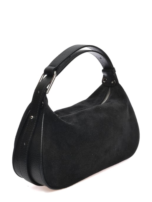 Anna Luchini Schwarz Rindsledertasche - Image 2
