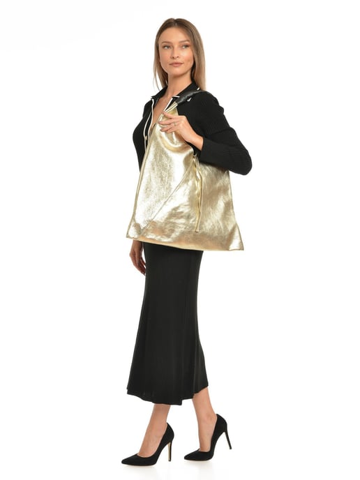 Isabella Rhea Gold Rindsledertasche - Image 5