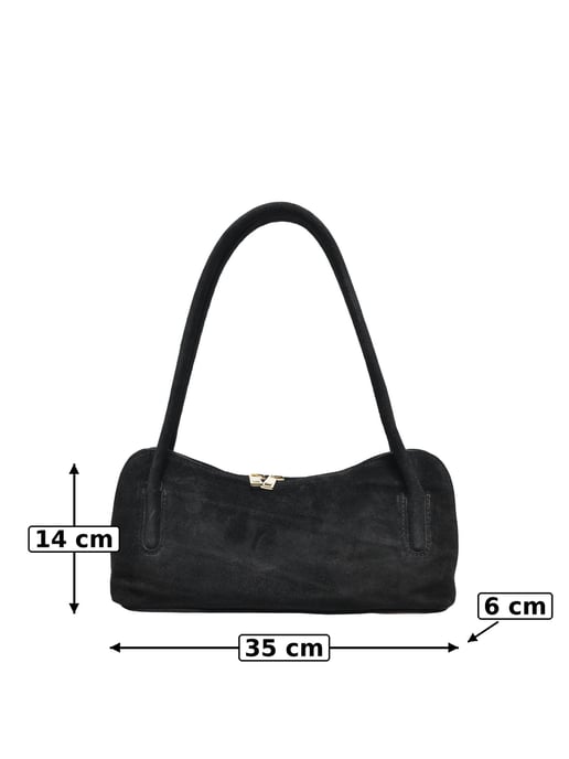 Luisa Vannini Schwarz Rindsledertasche - Image 5