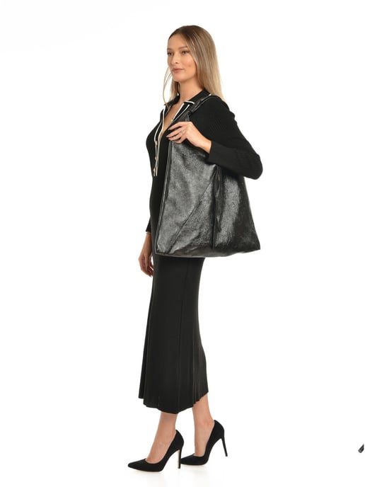 Isabella Rhea Schwarz Rindsledertasche - Image 5