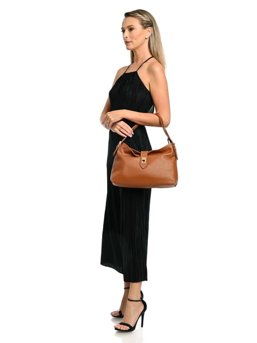 Anna Luchini Braun Rindsledertasche - Image 5