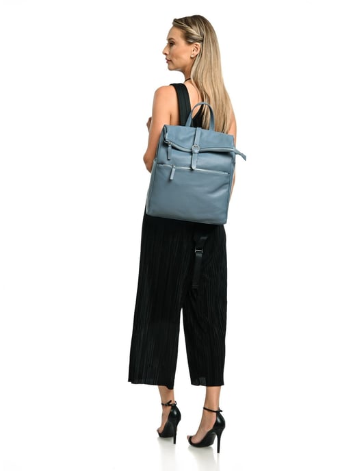 Anna Luchini Zweifarbig Rindsledertasche - Image 5