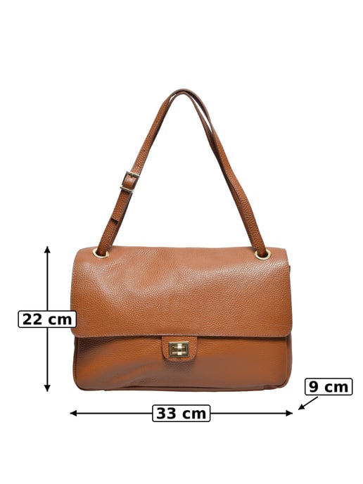 Luisa Vannini COGNAC Rindsledertasche - Image 5
