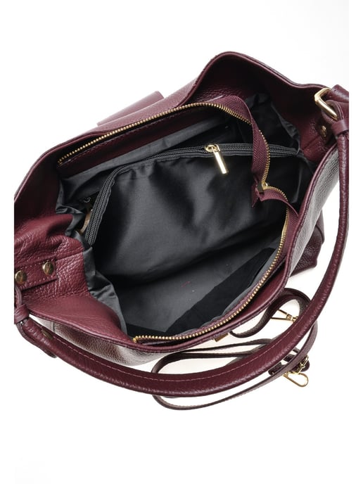 Roberta M Weinfarbe Rindsledertasche - Image 4