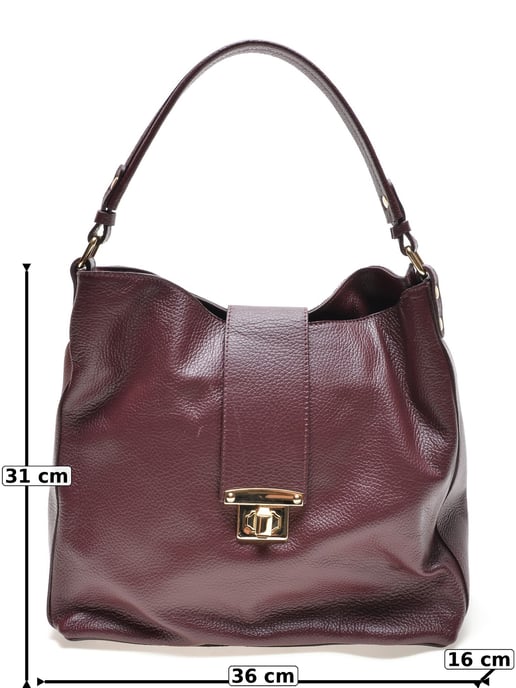 Roberta M Weinfarbe Rindsledertasche - Image 6