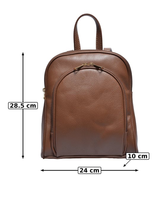 Anna Luchini Kastanienbraun Rindsledertasche - Image 5