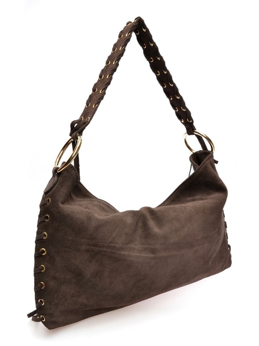 Anna Luchini Kastanienbraun Rindsledertasche - Image 2