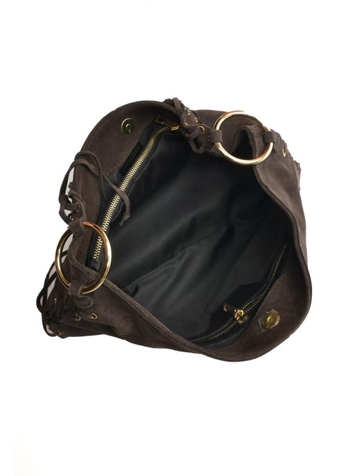 Anna Luchini Kastanienbraun Rindsledertasche - Image 4