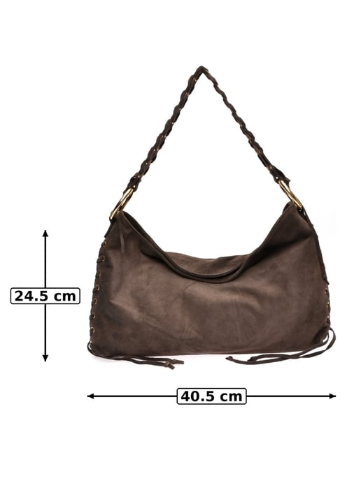 Anna Luchini Kastanienbraun Rindsledertasche - Image 6