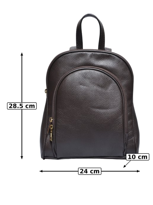 Anna Luchini Kastanienbraun Rindsledertasche - Image 5