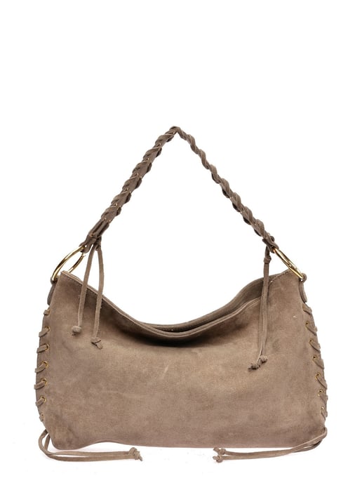 Anna Luchini Beige Rindsledertasche - Image 1