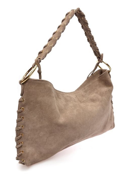 Anna Luchini Beige Rindsledertasche - Image 2
