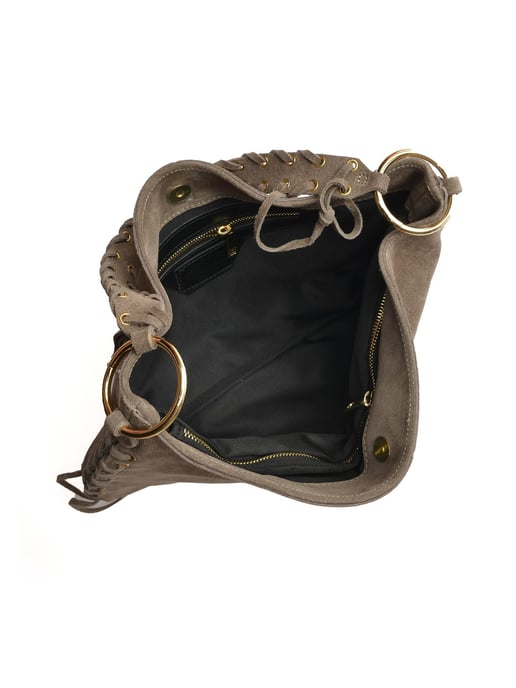 Anna Luchini Beige Rindsledertasche - Image 4