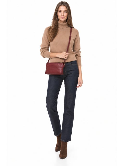Luisa Vannini WEIN Rindsledertasche - Image 6