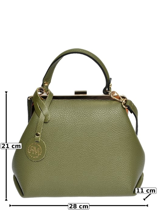 Roberta M Grün Rindsledertasche - Image 5