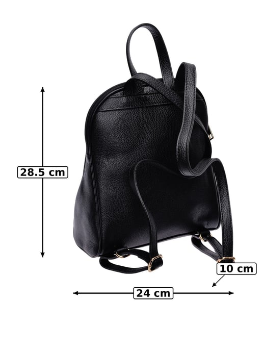 Anna Luchini Schwarz Rindsledertasche - Image 5