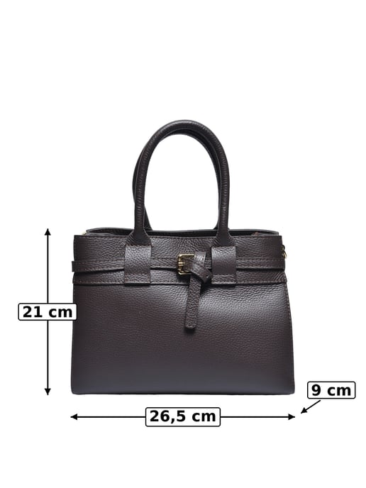 Luisa Vannini Zweifarbig Rindsledertasche - Image 5