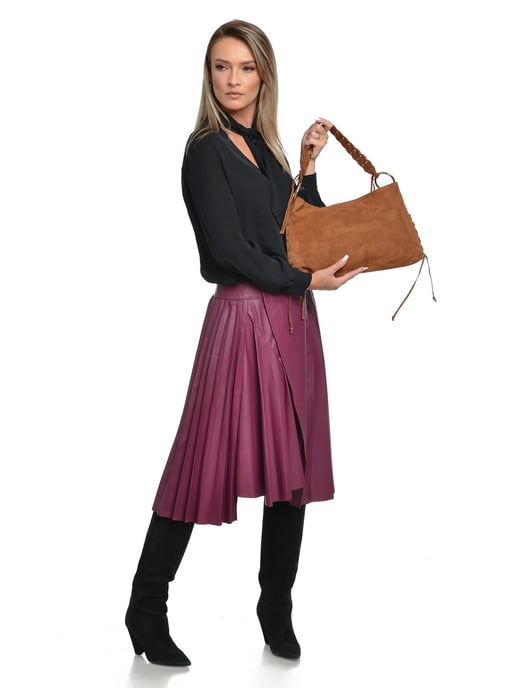 Anna Luchini Braun Rindsledertasche - Image 5